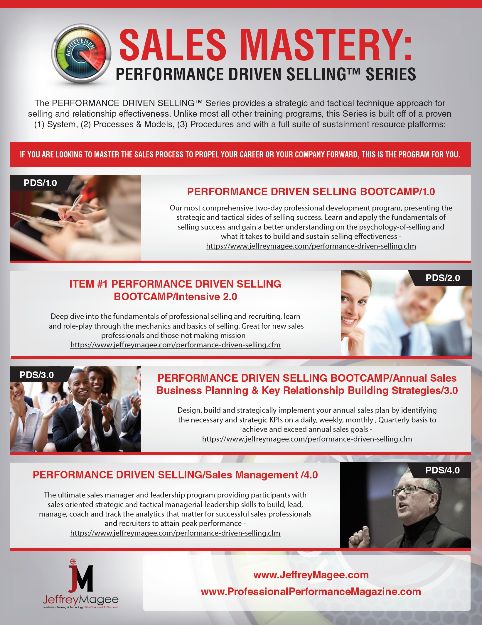 Sales Mastery Performance Driven Selling Book Promotional Piece